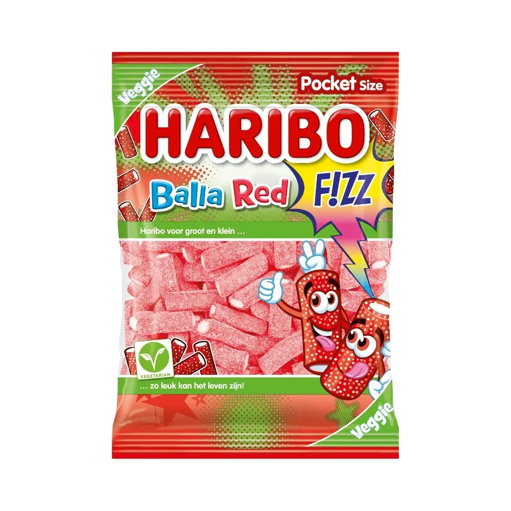 [006079] HARIBO BALLA RED FIZZ 28/70GR
