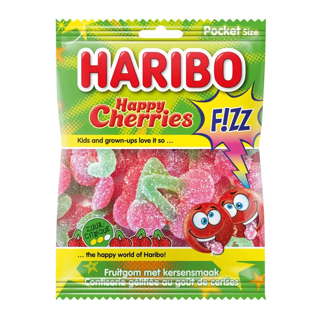 [006068] HARIBO HAPPY CHERRIES fizz 28X70GR